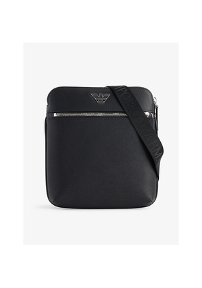Mens Emporio Armani Messenger Faux Leather Crossbody Bag