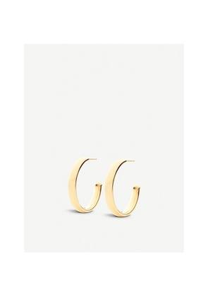Womens Monica Vinader Fiji 18ct Gold Hoop Earrings Large