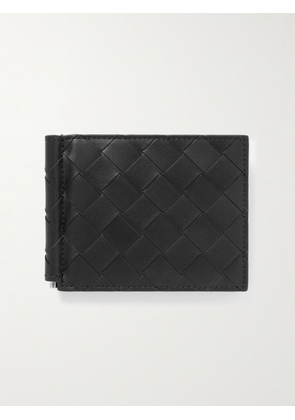 Bottega Veneta - Intrecciato Leather Billfold Wallet with Money Clip - Men - Black