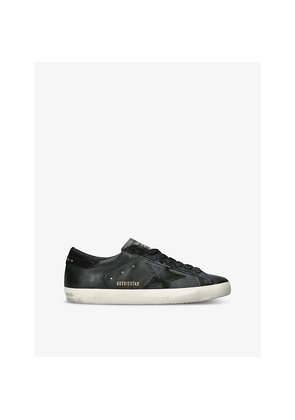 Mens Golden Goose Men's Superstar Low-Top Leather Trainers