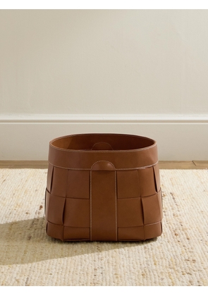 Ralph Lauren Home - Hailey Small Woven Leather Basket - Men - Brown