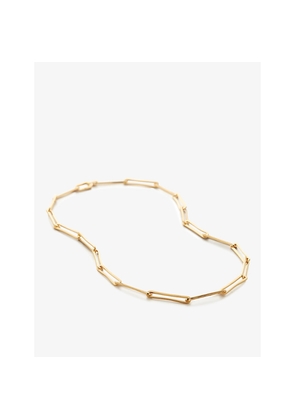 Womens Monica Vinader Alta 18ct Recycled Yellow Gold-Plated Vermeil Sterling-Silver Necklace