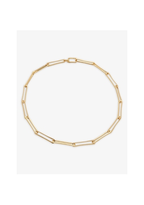 Womens Monica Vinader Alta 18ct Recycled Yellow Gold-Plated Vermeil Sterling-Silver Necklace