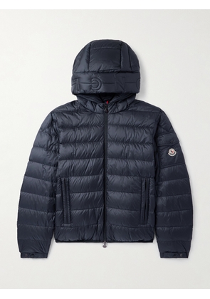 Moncler - Najan Logo-Appliquéd Quilted Shell Hooded Down Jacket - Men - Blue - 1