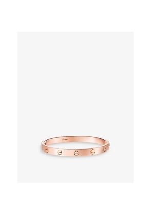 Womens Cartier Love Classic 18ct Rose-Gold Single-Screw Closure Bracelet