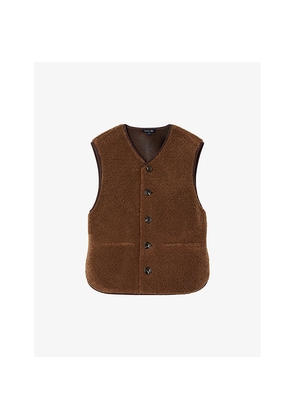 Womens Soeur Fusil Teddy-Textured Faux-Fur Gilet