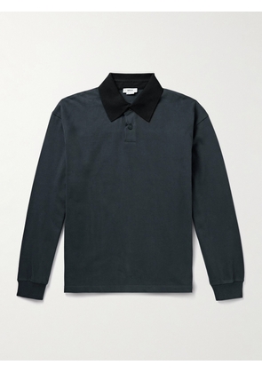 AGOLDE - Marius Cotton-Jersey Polo Shirt - Men - Gray - XS