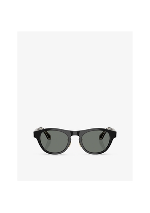 Giorgio Armani Ar8225 Oval-Frame Acetate Sunglasses