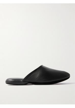 Charvet - Nappa Leather Slippers - Men - Black - XS