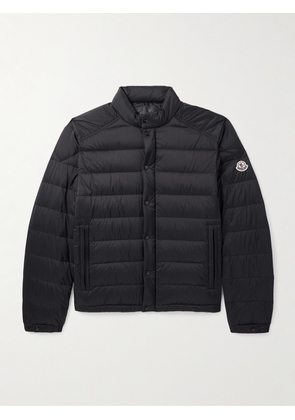 Moncler - Slim-Fit Logo-Appliquéd Padded Shell Down Jacket - Men - Black - 1