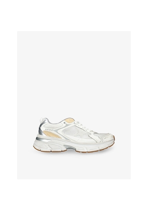 Mens Golden Goose Lightstar Leather and Mesh Low-Top Trainers