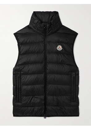 Moncler - Rocoque Logo-Appliquéd Quilted Shell Down Gilet - Men - Black - 1