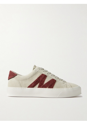 Moncler - Monaco2 Suede Sneakers - Men - White - EU 41