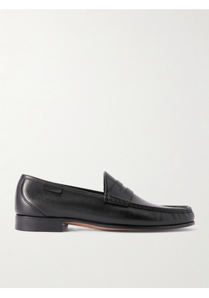 TOM FORD - York Full-Grain Leather Penny Loafers - Men - Black - EU 40