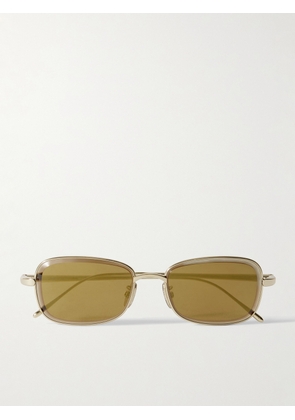 LOEWE - Square-Frame Gold-Tone Sunglasses - Men - Gold