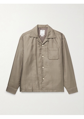 Visvim - Keesey Convertible-Collar Padded Silk-Twill Shirt Jacket - Men - Green - 1