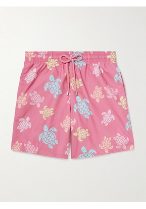 Vilebrequin - Moorea Straight-Leg Mid-Length Printed ECONYL® Swim Shorts - Men - Pink - S