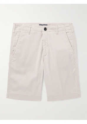 Vilebrequin - Ponche Straight-Leg Stretch Lyocell and Cotton-Blend Gabardine Shorts - Men - Neutrals - UK/US 29