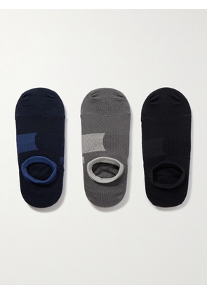 Mr P. - Three-Pack No-Show Stretch-Knit Socks - Men - Multi