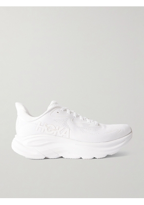 Hoka - Clifton 10 Rubber-Trimmed Jacquard Running Sneakers - Men - White - US 7