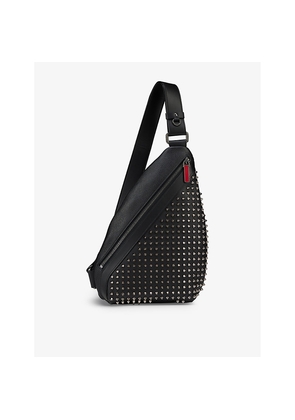 Mens Christian Louboutin Funky Spikes Leather Cross-Body Bag