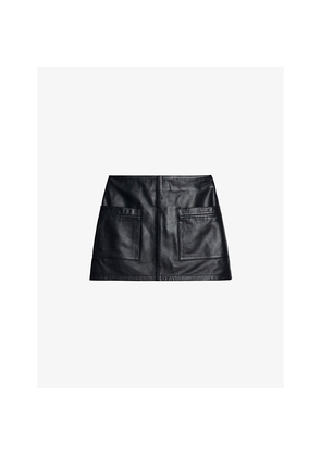 Womens Zadig&Voltaire Jamie Leather Mini Skirt