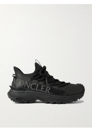 Moncler - Trailgrip Lite 2 Logo-Print Rubber-Trimmed Ripstop Sneakers - Men - Black - EU 41