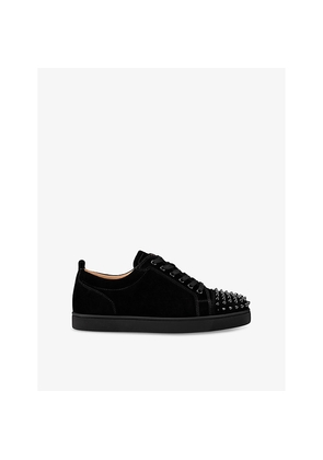Mens Christian Louboutin Louis Junior Spikes Suede Low-Top Trainers
