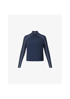 Womens Sweaty Betty Anytime Explorer Zip-Up Stretch-Woven Jacket