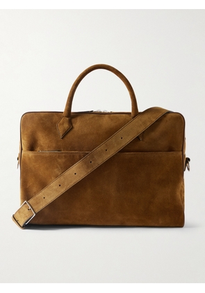 Métier - Closer Two Day Suede Holdall - Men - Brown