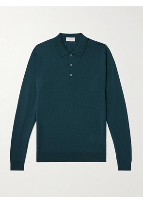 John Smedley - Belper Slim-Fit Merino Wool Polo Shirt - Men - Green - S