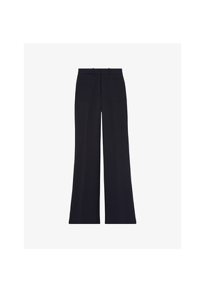 Womens Reiss Priya Flared-Leg Woven Trousers