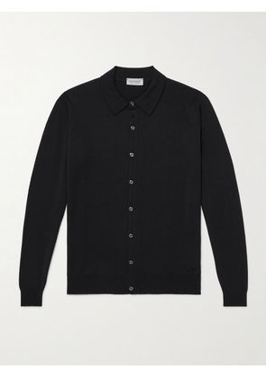 John Smedley - Tibor Merino Wool Cardigan - Men - Black - S