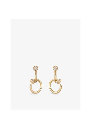 Womens Cartier Juste Un Clou 18ct Yellow-Gold and 0.38ct Diamond Earrings