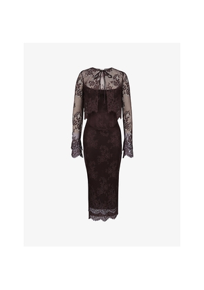 Womens House of CB Larra Corset Lace Midi Dress With Bolero