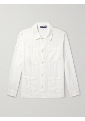Vilebrequin - Corentin Logo-Embroidered Linen Overshirt - Men - White - S