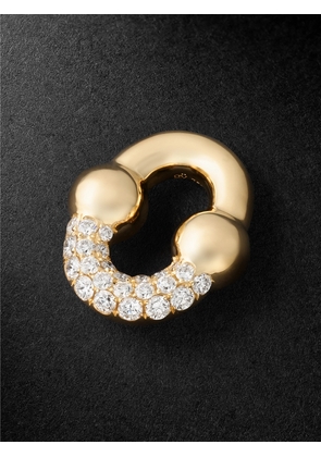 Greg Yuna - Umlaut Half 18-Karat Gold Diamond Pendant - Men - Gold