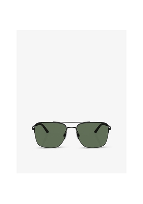 Oliver Peoples Ov1343S Pilot-Frame Metal Sunglasses