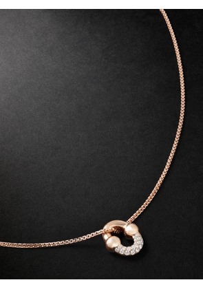 Greg Yuna - Umlaut 18-Karat Rose Gold Diamond Chain Necklace - Men - Gold