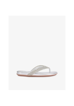 Womens Carvela Riviera Jewel Embellished Woven Sandals