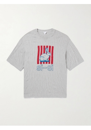 Bottega Veneta - Printed Jersey T-Shirt - Men - Gray - S