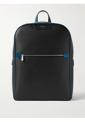 Serapian - Leather-Trimmed Stepan Coated-Canvas Backpack - Men - Black