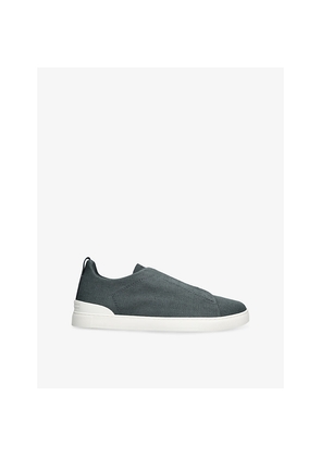 Mens Zegna X3 Triple Stitch Woven Low-Top Trainers