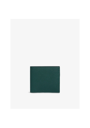 Mens Smythson Panama 6-Card Slot Leather Wallet