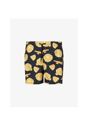 Mens Nike Graphic-Print 7In Stretch-Woven Volley Shorts