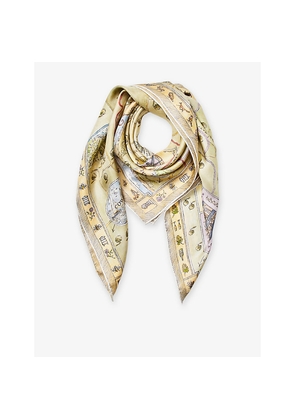 Womens Aspinal Of London The Great British Season Silk Scarf
