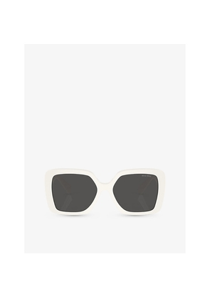 Miu Miu Mu 10Ys Square-Frame Acetate Sunglasses