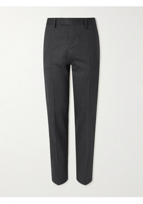 Lardini - Straight-Leg Virgin Wool-Blend Herringbone Suit Trousers - Men - Gray - IT 46