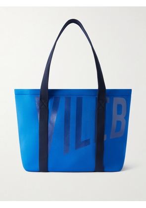 Vilebrequin - Logo-Print Webbing-Trimmed Scuba Tote Bag - Men - Blue
