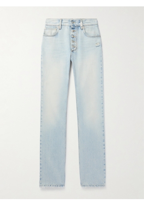 McQueen - Slim-Fit Distressed Jeans - Men - Blue - IT 48